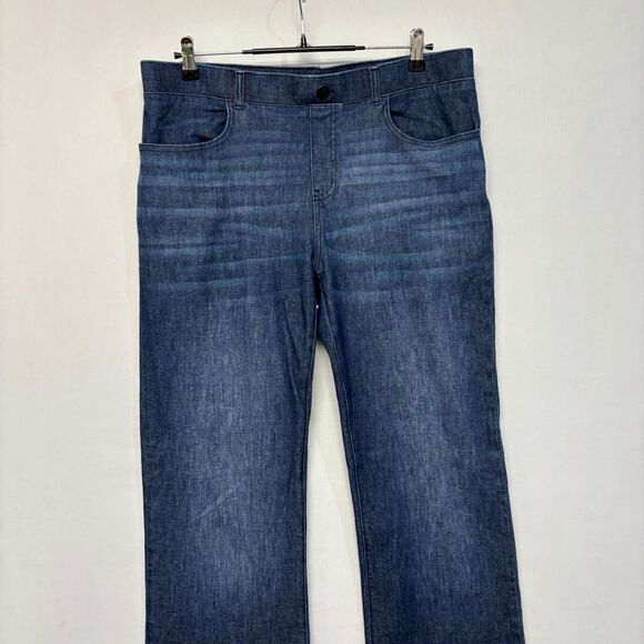 Betabrand Women Pull On Bootcut Jeans Size XL X-Large Blue Denim D048 -29 - Picture 13 of 16